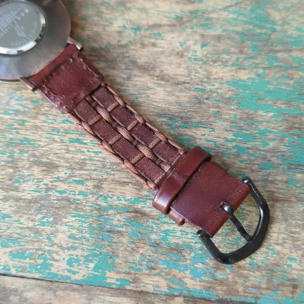 FOSSIL I VTG Limited Edition Collectible 1993 Flintstones Watch w/ Leather Band